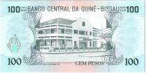 Guinea-Bissau 100 Pesos Domingo Ramos, building - 1990