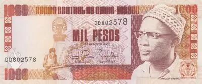 Guinea-Bissau 1000 Pesos - Amilcar Cabral - Allegory Apoteoso ao Triunfo - 01-03-1993 - Serial DD