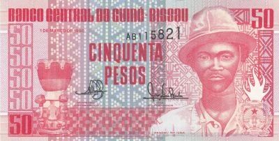 Guinea-Bissau 50 Pesos - Pansau Na Isna - 01-03-1990 - Series AB