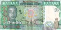 Guinée 10000 Francs - Enfant et colombes - 2007  - P.42