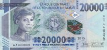 Guinée 20000 Francs - Femme africaine - Barrage - 2015 - P.50