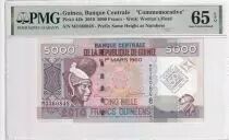 Guin&eacute;e 5000 Francs - 50 ans de la Monnaie Guin&eacute;enne - 2010