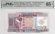 Guin&eacute;e 5000 Francs - 50 ans de la Monnaie Guin&eacute;enne - PMG 65 EPQ