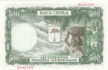 Guinée Equatoriale 500 Pesetas Exploitation forestière - 1969