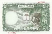 Guin&eacute;e Equatoriale 500 Pesetas Exploitation foresti&egrave;re - 1969