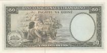 Guinée Portugaise 50 Escudos 1971 - Nuno Tristao - Femme et Bateaux - Possession portugaise