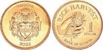 Guyana 1 Dollar - Rice Harvest - 2002