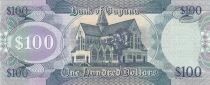 Guyana 100 Dollars - Map of Guyana - St. George\'s Cathedral - 2022 - Series B/125