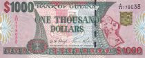 Guyana 1000 Dollars - Carte du Guyana - Immeuble - ND (2000) - P.35