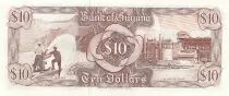 Guyana 20 dollars - Kaieteur falls - Bauxite mining - Serial A.26 - 1996 - P.23.F