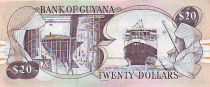 Guyana 20 Dollars Kaieteur Falls - Shipbuilding