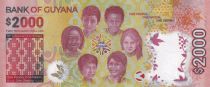 Guyana 2000 Dollars - 55th one Guyana independence anniversary - Childrens - 2022 - UNC - P.NEW