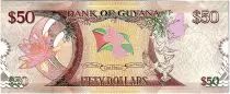 Guyana 50 Dollars Carte du Guyana - 50 ans Indépendance - 2016 - Neuf - P.41