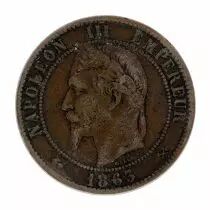 Guyane Fran&ccedil;aise 10 CENTIMES NAPOL&Eacute;ON III T&Ecirc;TE LAUR&Eacute;E