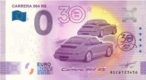 Guyane Française Billet 0 euro Souvenir - 30 ans de la Porsche Carrera 964 RS - Allemagne 2021
