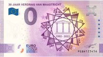Guyane Française Billet 0 euro Souvenir - 30 ans du Traité de Maastricht - Pays-Bas 2022