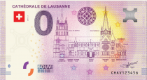 Guyane Française Billet 0 Euro Souvenir - Cathédrale Notre-Dame de Lausanne - Suisse 2019