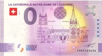 Guyane Française Billet 0 Euro Souvenir - Cathédrale Notre-Dame de Lausanne - Suisse 2021