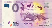 Guyane Française Billet 0 Euro Souvenir - Dragon de Komodo - Indonésie 2019