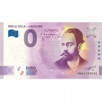 Guyane Française Billet 0 euro Souvenir - Émile Zola - J\'accuse - France 2021