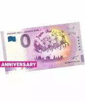 Guyane Fran&ccedil;aise Billet 0 Euro Souvenir - Joyeux No&euml;l - France 2021 - Version Anniversary