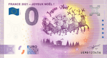 Guyane Française Billet 0 Euro Souvenir - Joyeux Noël - France 2021