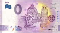 Guyane Française Billet 0 Euro Souvenir - La tour de Pise - Italie 2022