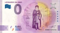 Guyane Française Billet 0 Euro Souvenir - Léonard de Vinci - Italie 2022