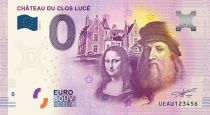 Guyane Française Billet 0 Euro Souvenir - Léonard de Vinci et la Joconde - Château du Clos Lucé - France 2020