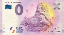 Guyane Française Billet 0 Euro Souvenir - Lion de Belfort - France 2020