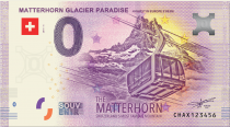 Guyane Française Billet 0 Euro Souvenir - Paradis du glacier du Matterhorn (Mont Cervin) - Suisse 2019