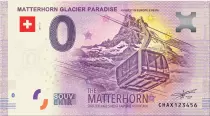 Guyane Fran&ccedil;aise Billet 0 Euro Souvenir - Paradis du glacier du Matterhorn (Mont Cervin) - Suisse 2019