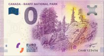 Guyane Française Billet 0 euro Souvenir - Parc National Banff - Canada 2019