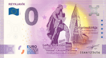 Guyane Française Billet 0 Euro Souvenir - Reykjavik - Leifur Eiriksson - Islande 2022
