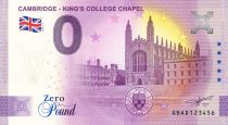 Guyane Française Billet 0 Pound Souvenir - Cambridge - King\'s College Chapel - Royaume-Uni 2022