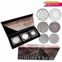 Guyane Fran&ccedil;aise Coffret Hercule &laquo;&nbsp;Figure numismatique fran&ccedil;aise&nbsp;&raquo; - 3 pi&egrave;ces - Exclusif Emonnaies