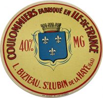 Guyane Française Coulommiers fabriqué en Île de France - Etiquette Coulommiers - Tyrosémiophilie