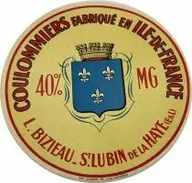 Guyane Fran&ccedil;aise Coulommiers fabriqu&eacute; en &Icirc;le de France - Etiquette Coulommiers - Tyros&eacute;miophilie