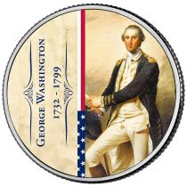 Guyane Française L\'année 2017 en monnaie - Février - 285e anniversaire de Georges Washington