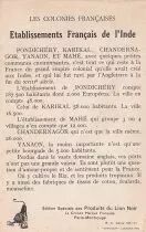Guyane Fran&ccedil;aise Les Comptoirs des Indes - Carte illustr&eacute;e des Colonies fran&ccedil;aises - &Eacute;dition Sp&eacute;ciale des Produits du Lion Noir 