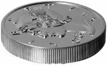 Guyane Fran&ccedil;aise Libert Mercury Dime 1916 - 2 ONCES ARGENT BULLION (Reproduction Haut-Relief)