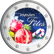 Guyane Française LOT Spécial Noël - 2 X 2 Euros Couleur - Exclusivité Emonnaies