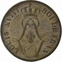 Guyane Fran&ccedil;aise Louis XVIII - 10 Centimes - 1818 A Paris