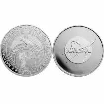 Guyane Fran&ccedil;aise NASA - Logo 2022 - 1 Once Argent 2022