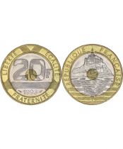 Guyane Française Pochette cadeau Il y a 30 ans...\  - deux monnaies 1992\ 