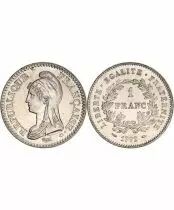 Guyane Fran&ccedil;aise Pochette cadeau Il y a 30 ans...\  - deux monnaies 1992\ 