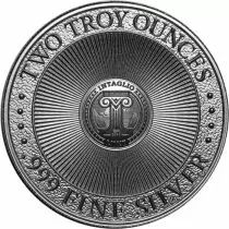 Guyane Fran&ccedil;aise Soldat grec en combat - 2 ONCES ARGENT BULLION