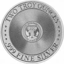 Guyane Fran&ccedil;aise Soldat grec et &eacute;l&eacute;phants - 2 ONCES ARGENT BULLION