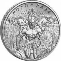 Guyane Fran&ccedil;aise Soldat grec et son arm&eacute;e - 2 ONCES ARGENT BULLION