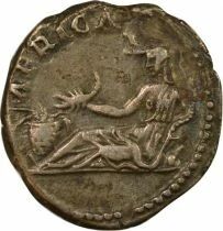 Hadrian - Silver Denarius, Africa - 136  Rome